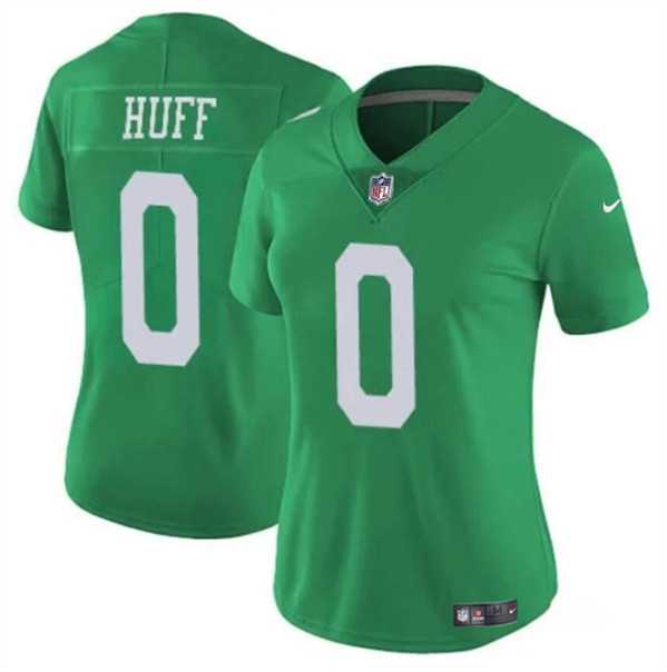 Women%27s Philadelphia Eagles #0 Bryce Huff Green Vapor Untouchable Throwback Limited Football Stitched Jersey Dzhi->women nfl jersey->Women Jersey